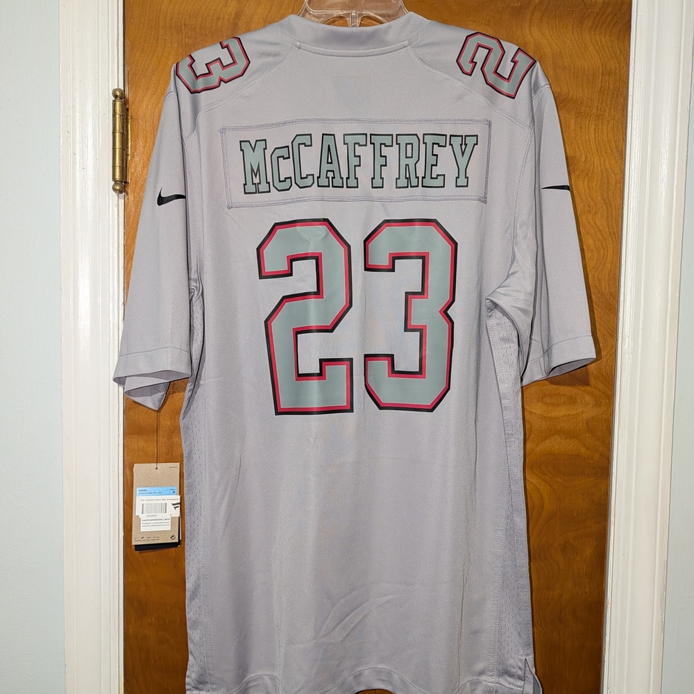 Nike Gray McCaffrey Football Jersey